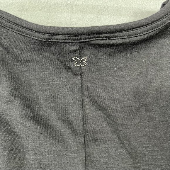 Weekend Max Mara Shirt Womens Medium Black A-Line T-Shirt Scoop Neck Jersey Knit - Picture 3 of 8